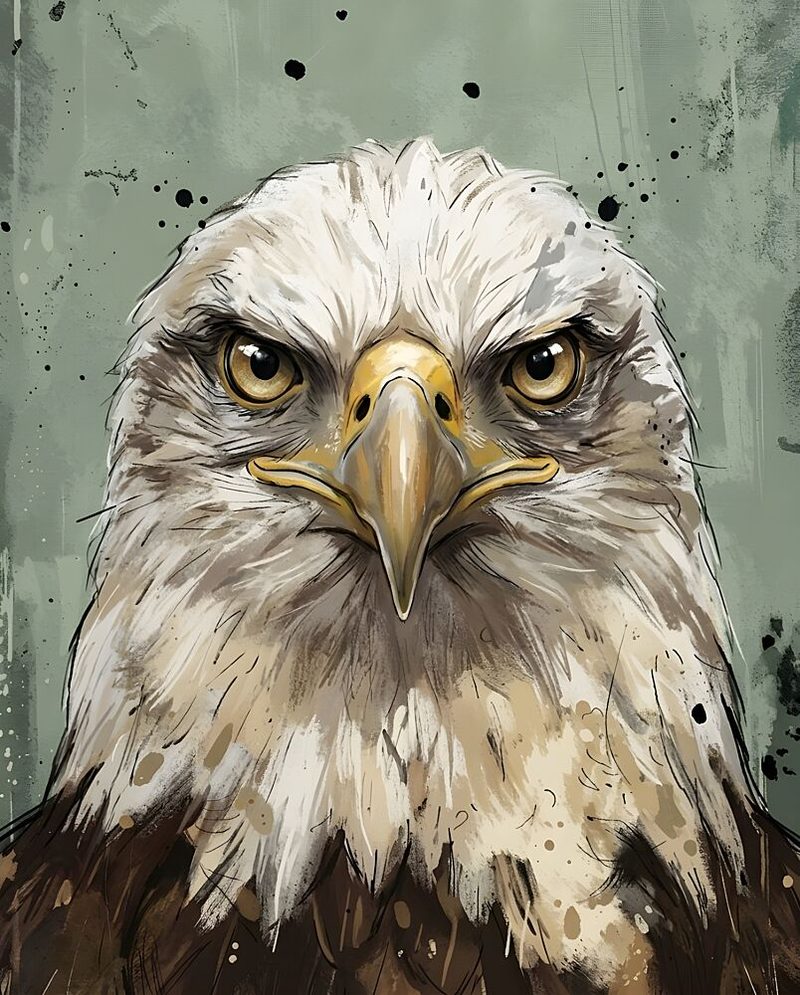 Majestic Bald Eagle art print by Hugo for $57.95 CAD