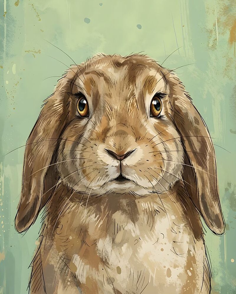 Sweet Brown Bunny art print by Hugo for $57.95 CAD