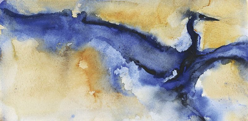 Abstract Blue Heron art print by RodMacIver for $57.95 CAD