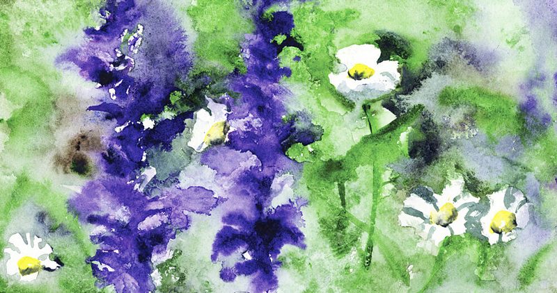 Vibrant Garden Flowers art print by RodMacIver for $57.95 CAD