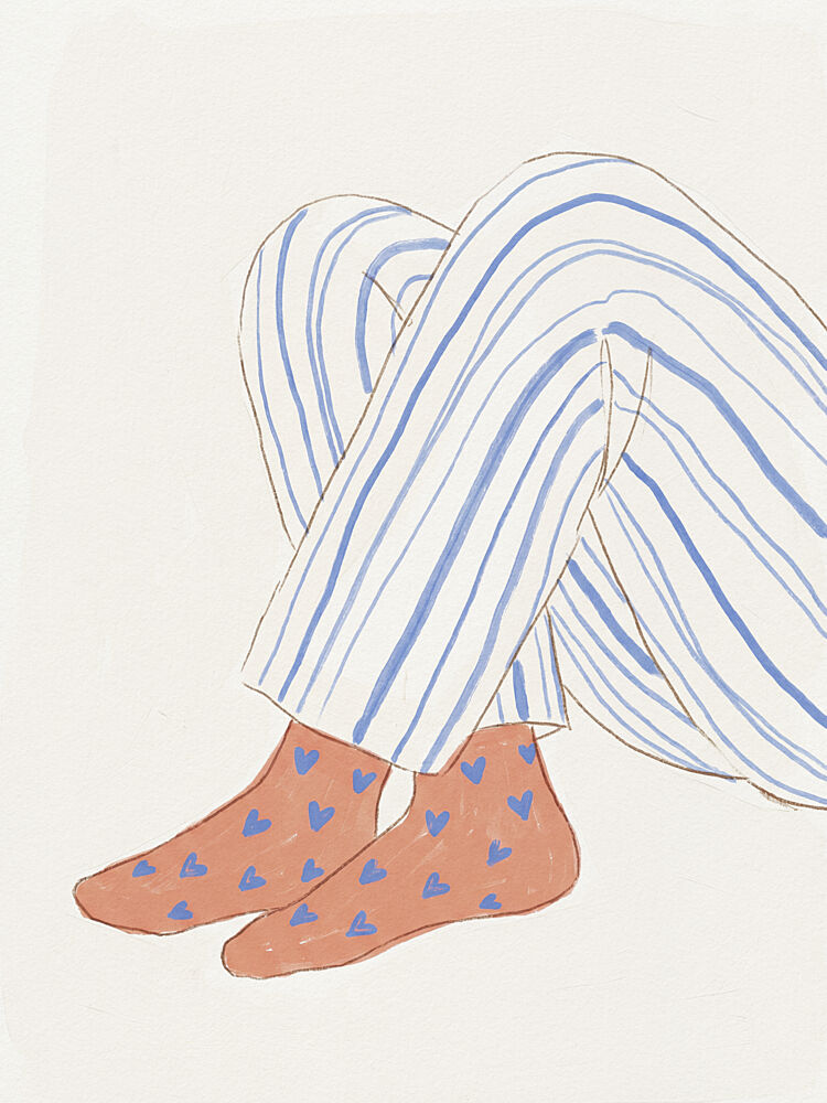 Cozy Striped Lounging art print by Andreas Magnusson for $57.95 CAD