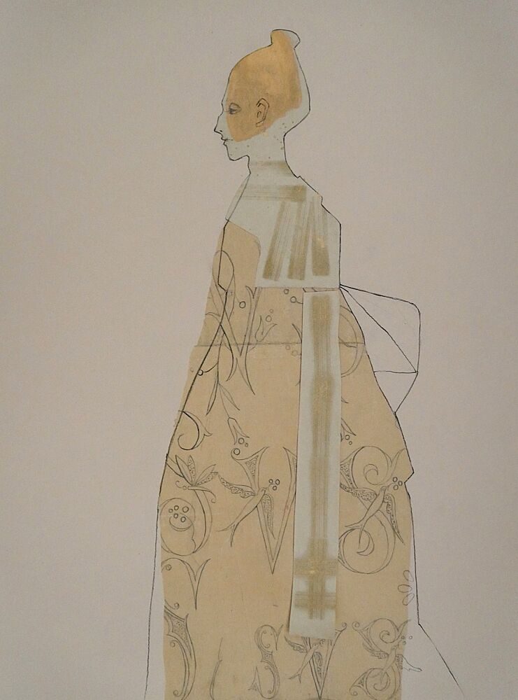 Golden Kimono Profile art print by Doris Schmitz for $57.95 CAD