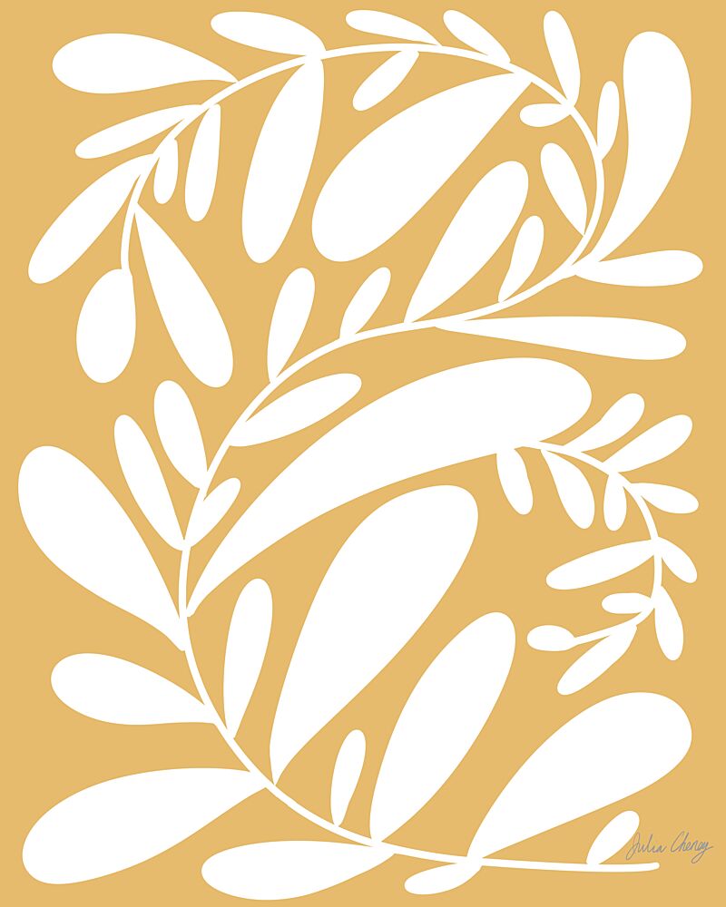 Organic White Foliage art print by Julia Cheney for $57.95 CAD