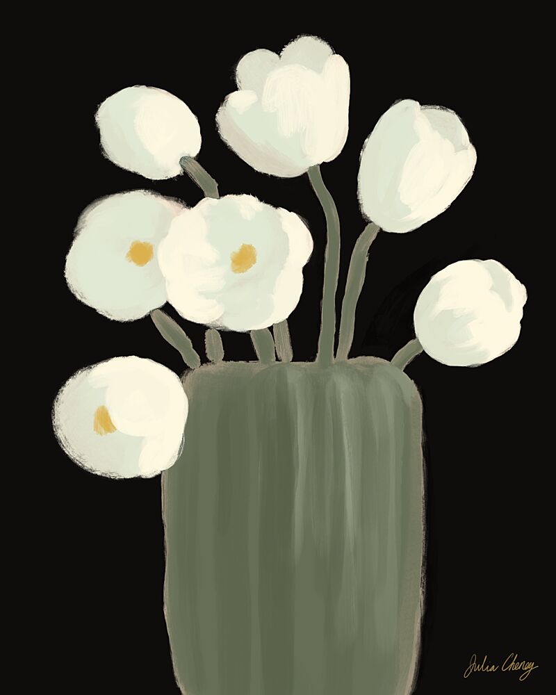 Modern Floral Vase art print by Julia Cheney for $57.95 CAD