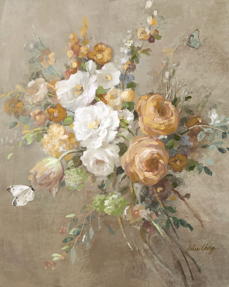 Soft Romantic Flowers art print by Julia Cheney for $57.95 CAD