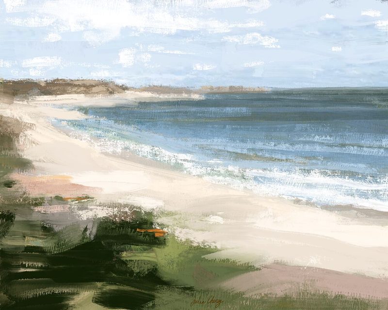 Coastal Beach Serenity art print by Julia Cheney for $57.95 CAD