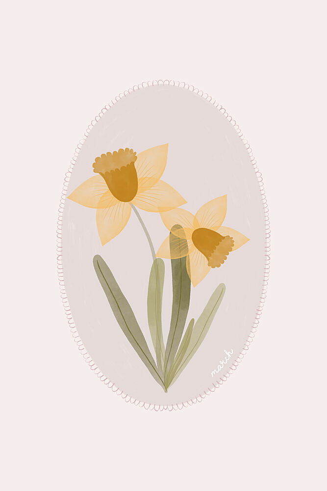 Soft Spring Daffodils art print by Menina Lisboa for $57.95 CAD