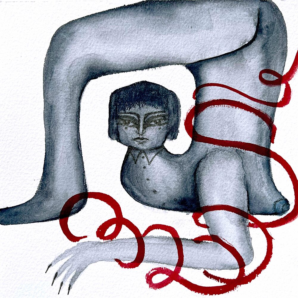 Surreal Bound Figure art print by Christina Misuro for $57.95 CAD