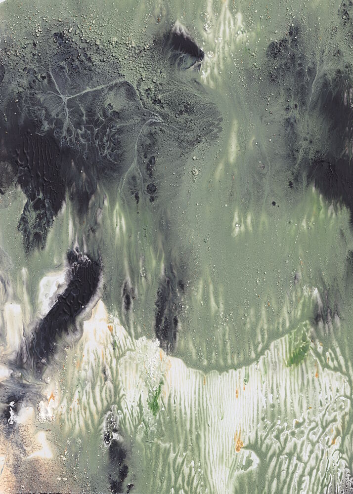 Fluid Green Abstract art print by Maira Ribena for $57.95 CAD