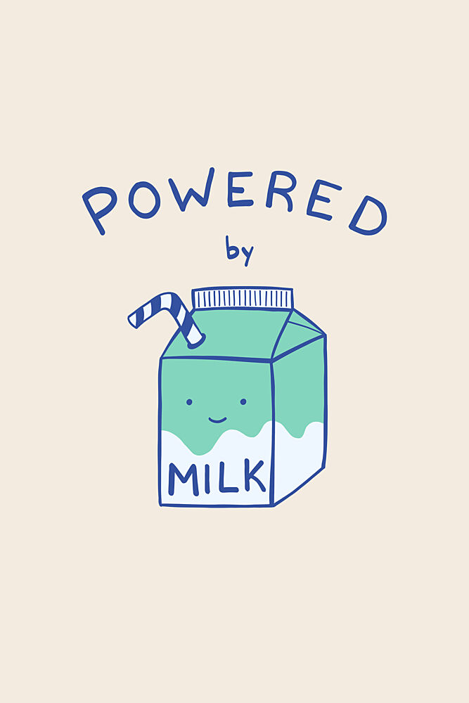 Cute Powered Milk Carton art print by Alexandra Weise for $57.95 CAD