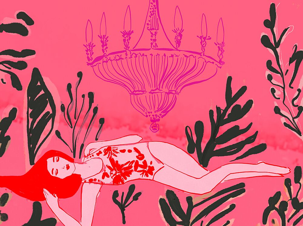 Pink Paradise Dream art print by Beate Tubach for $57.95 CAD