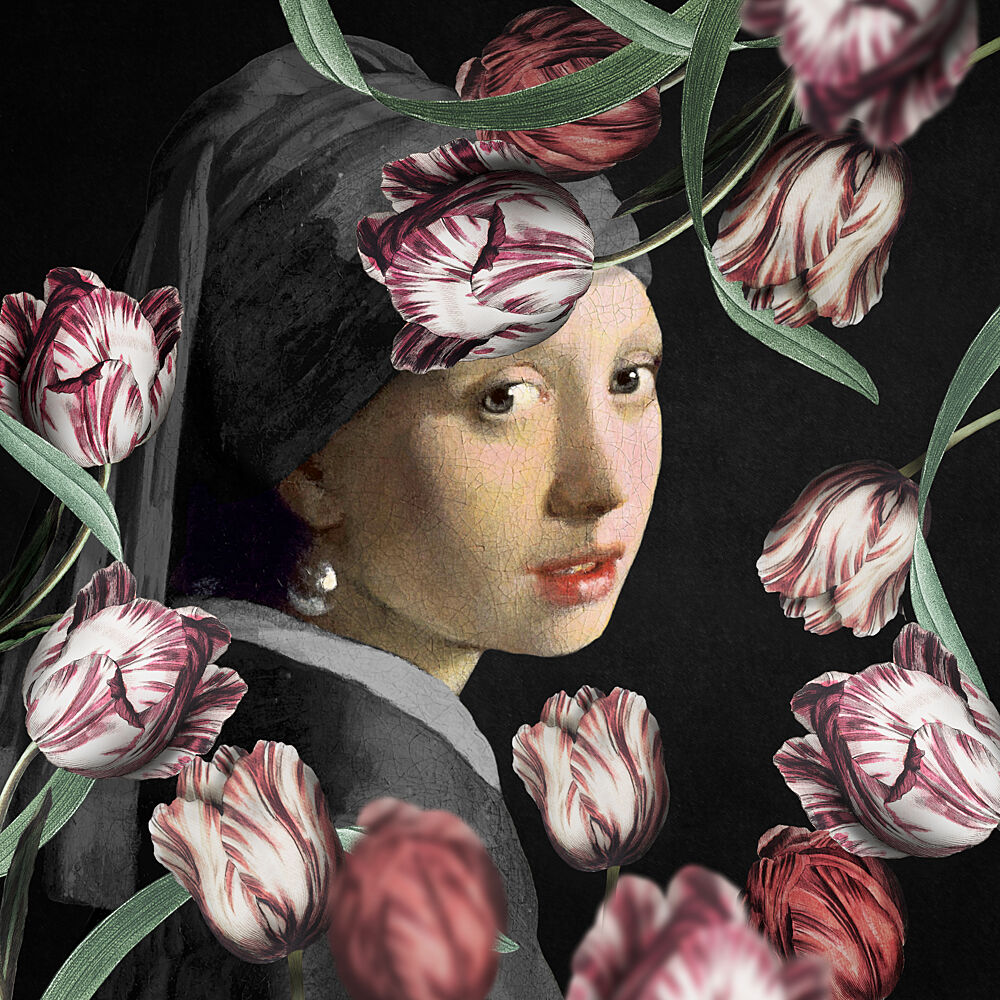 Mysterious Floral Gaze art print by Marja van den Hurk for $57.95 CAD