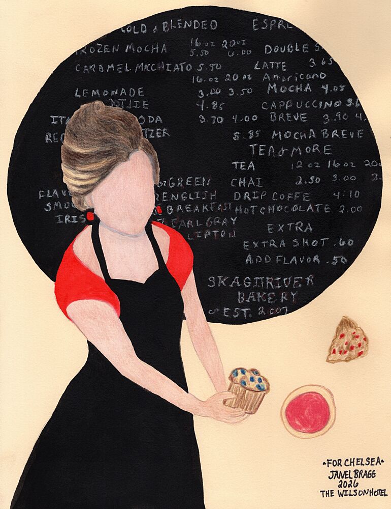 Cafe Barista Offerings art print by Janel Bragg for $57.95 CAD