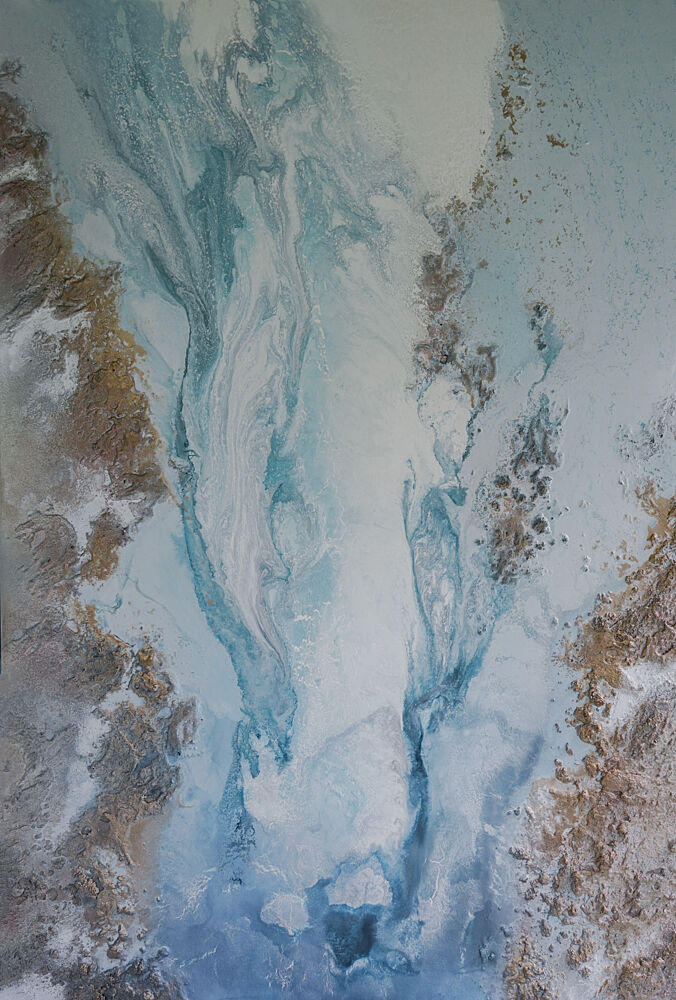 Serene River Delta art print by Petra Meikle de Vlas for $57.95 CAD