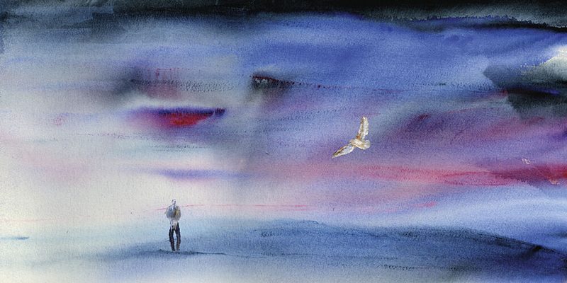 Dreamy Twilight Flight art print by RodMacIver for $57.95 CAD