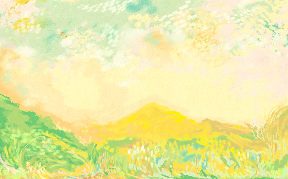 Sunny Pastel Fields art print by Josie George for $57.95 CAD