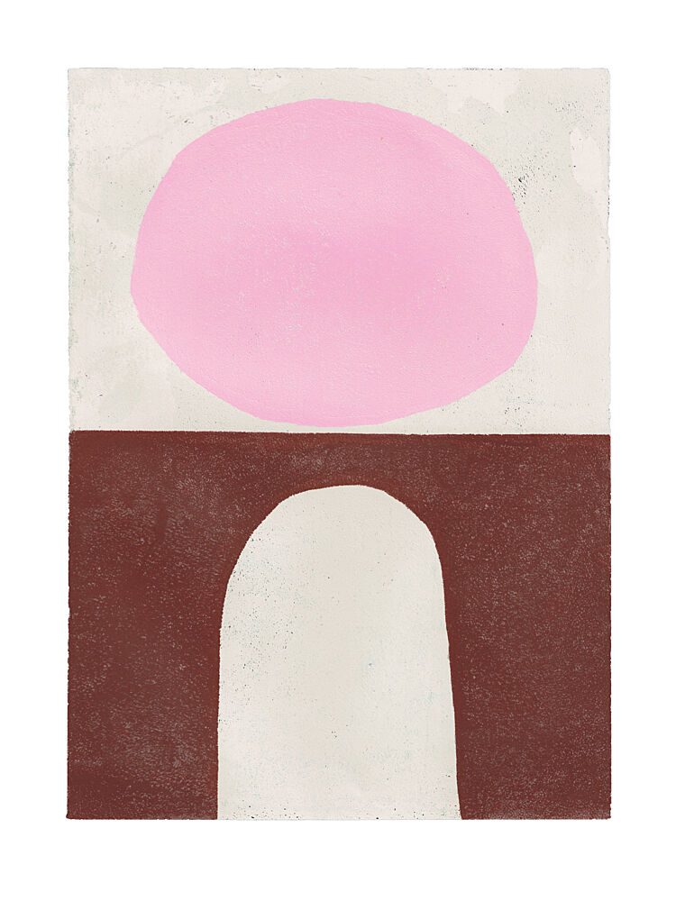 Pink Brown Forms art print by Ellen Greup for $57.95 CAD