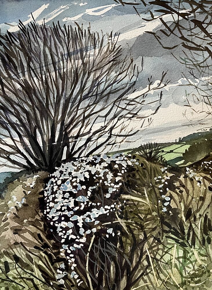 Winter Countryside Bloom art print by Luisa Millicent for $57.95 CAD