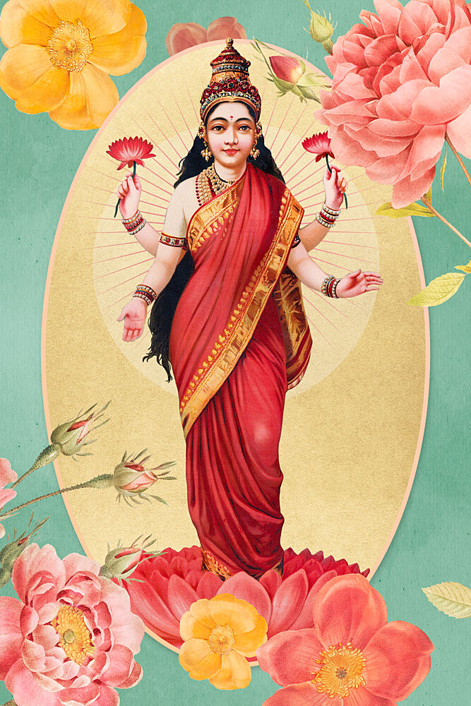 Divine Lakshmi Bloom art print by Marja van den Hurk for $57.95 CAD
