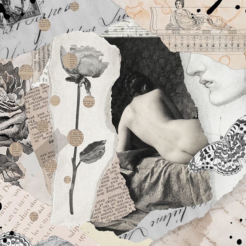 Sensual Rose Collage art print by Marja van den Hurk for $57.95 CAD