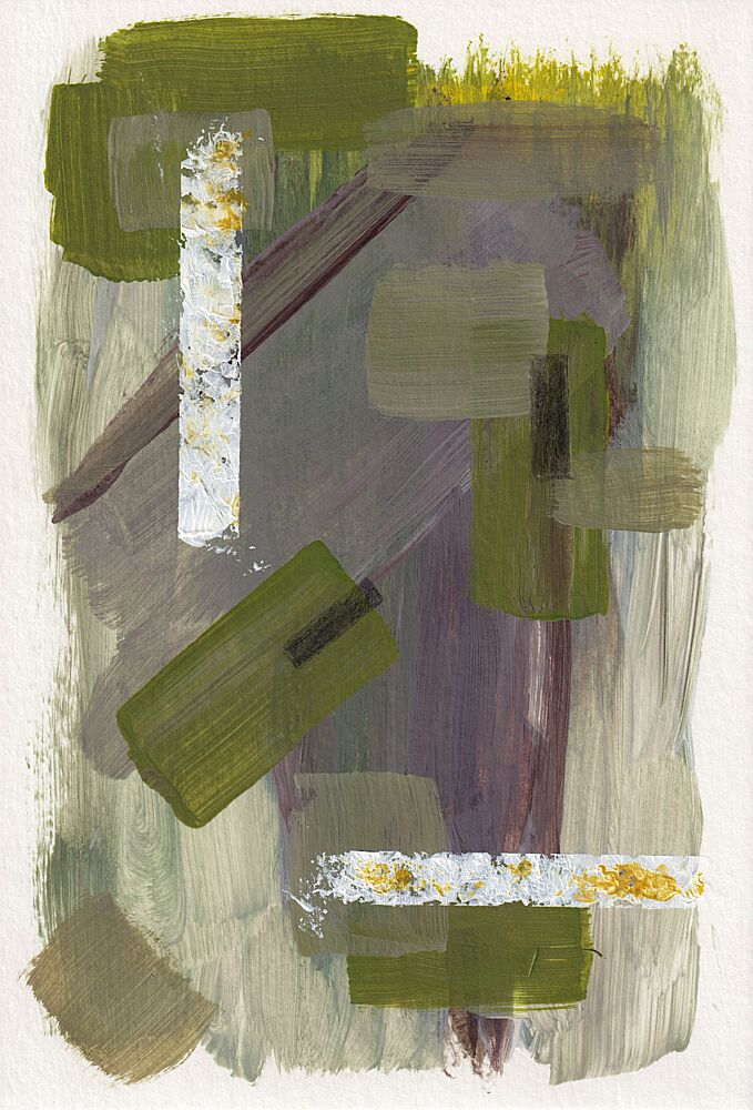 Geometric Green Gold art print by Soniya Vijayakumar for $57.95 CAD
