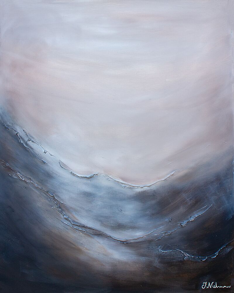 Misty Ocean Horizon art print by Jenny Nielsen for $57.95 CAD