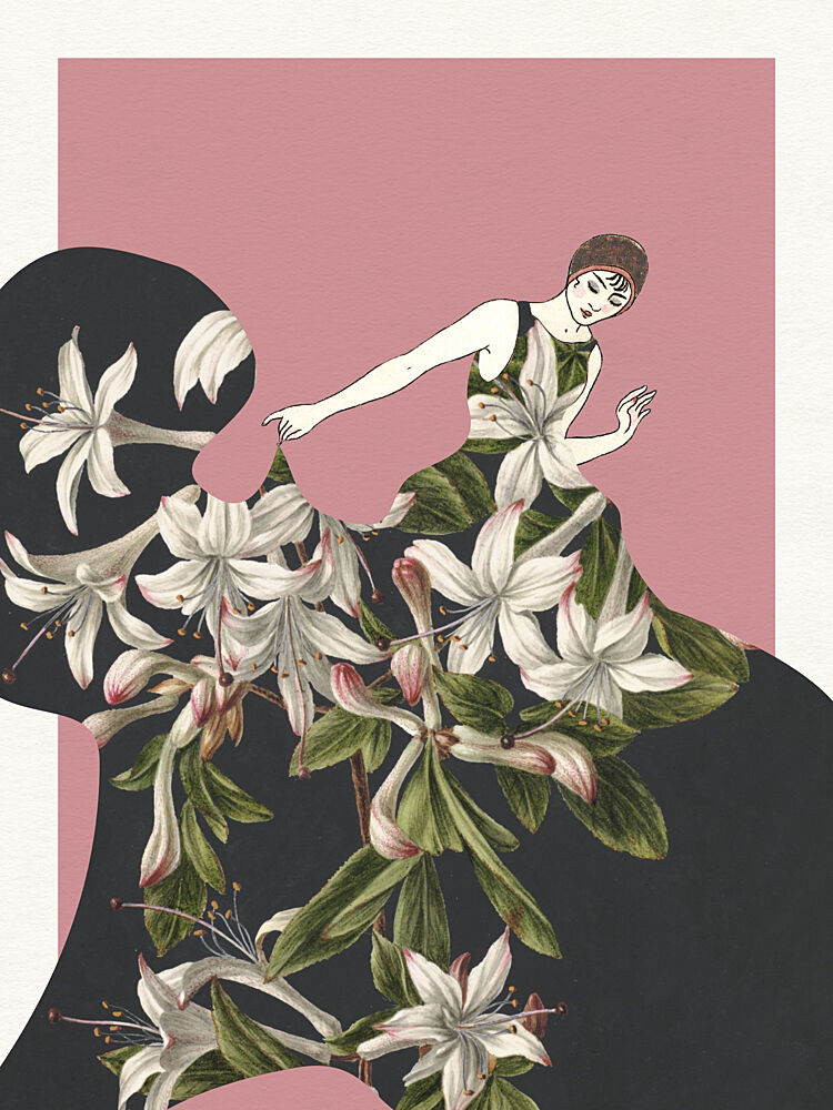Elegant Floral Fashion art print by Wild Violets for $57.95 CAD