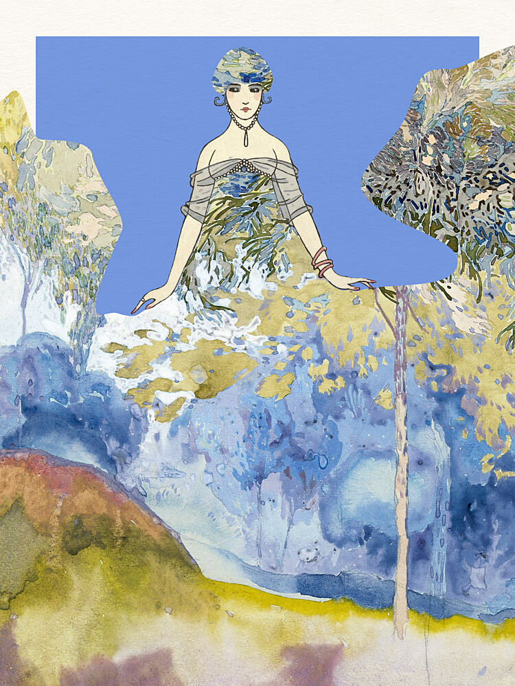 Elegant Lady Dreamscape art print by Wild Violets for $57.95 CAD