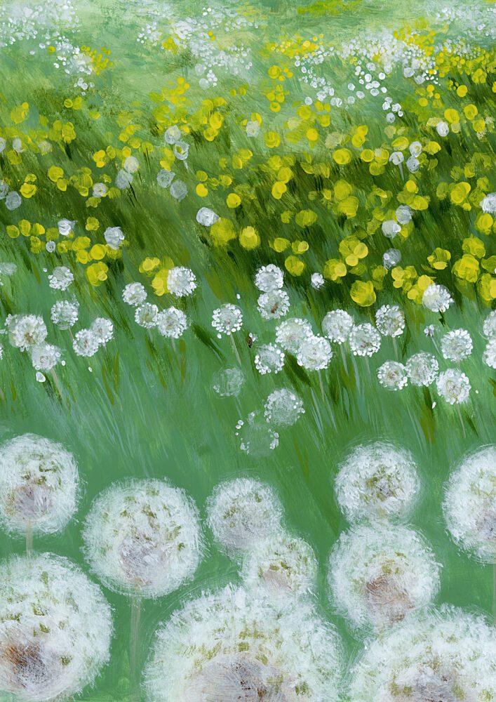 Dandelion Meadow Dreams art print by Rosana Laiz Blursbyai for $57.95 CAD