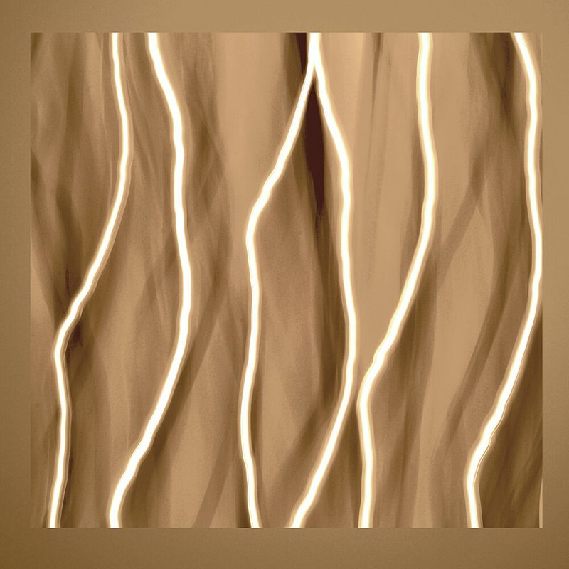 Golden Fluid Lines art print by Christina Sillen for $57.95 CAD