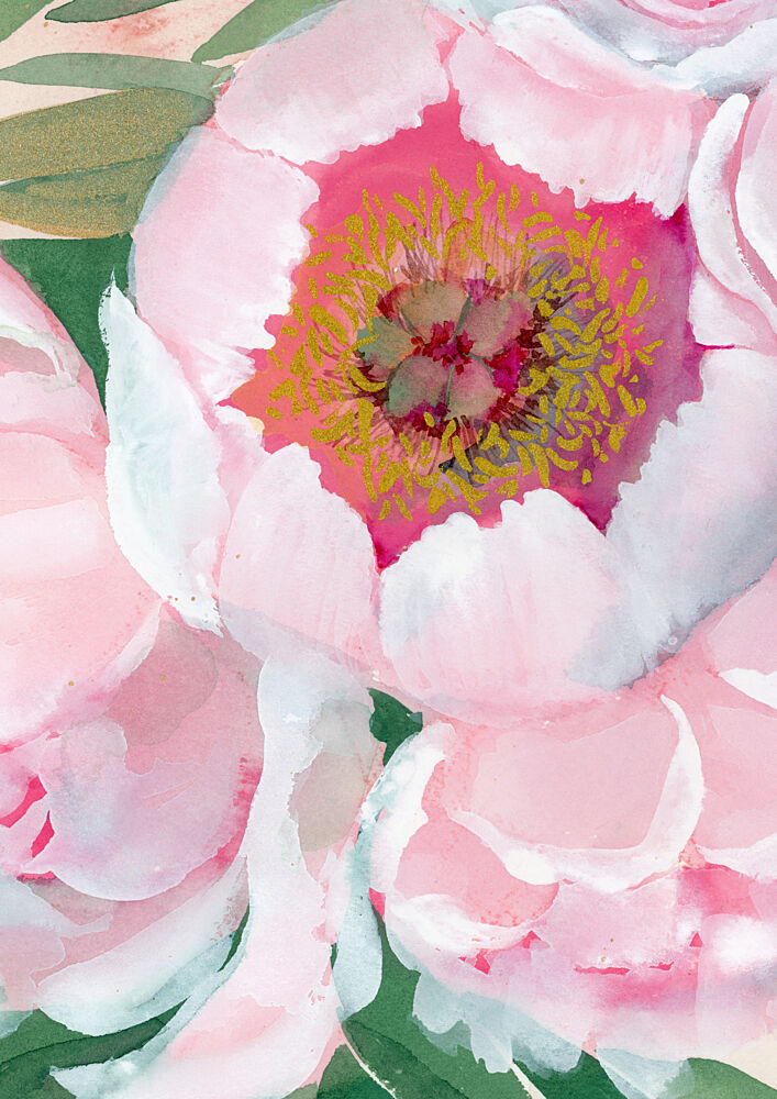 Pink Peony Blossom art print by Rosana Laiz Blursbyai for $57.95 CAD