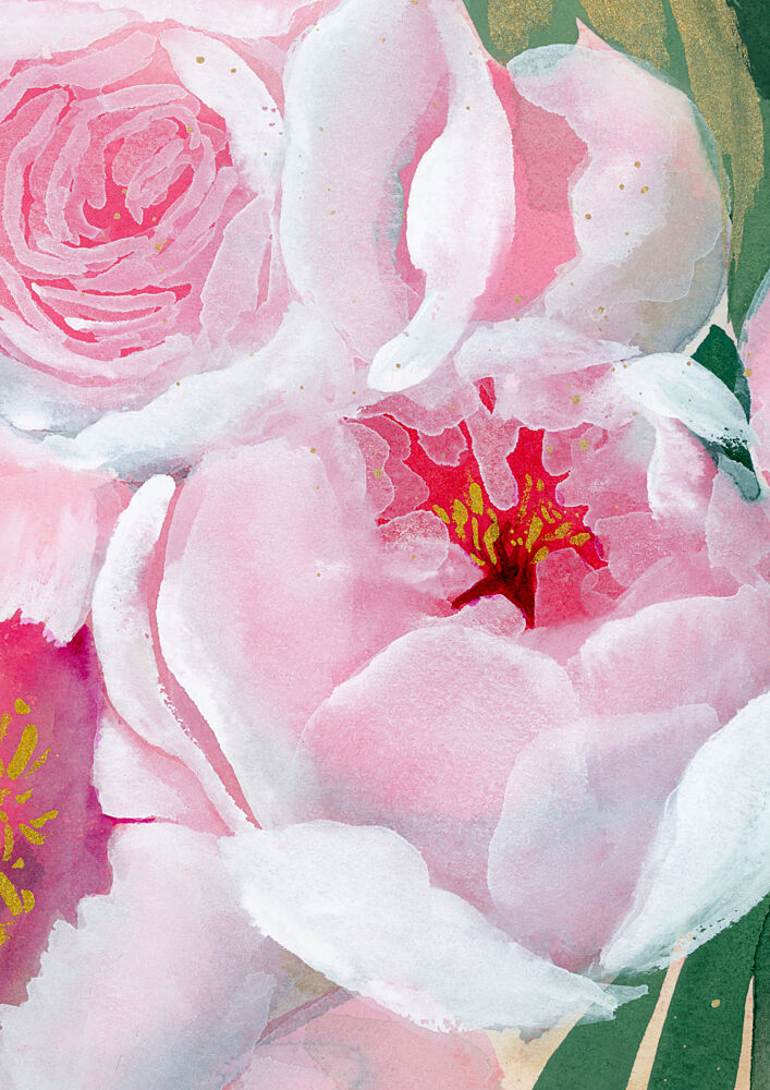 Soft Pink Peony Bloom art print by Rosana Laiz Blursbyai for $57.95 CAD
