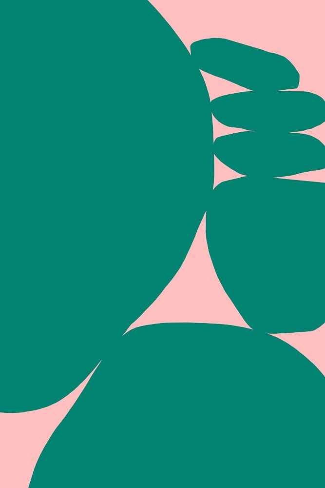 Soft Green Pink Forms art print by Treechild for $57.95 CAD