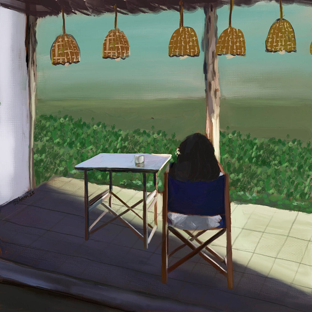 Peaceful Porch View art print by Osheensgallery for $57.95 CAD