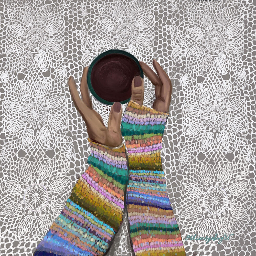Cozy Knit Comfort art print by Osheensgallery for $57.95 CAD
