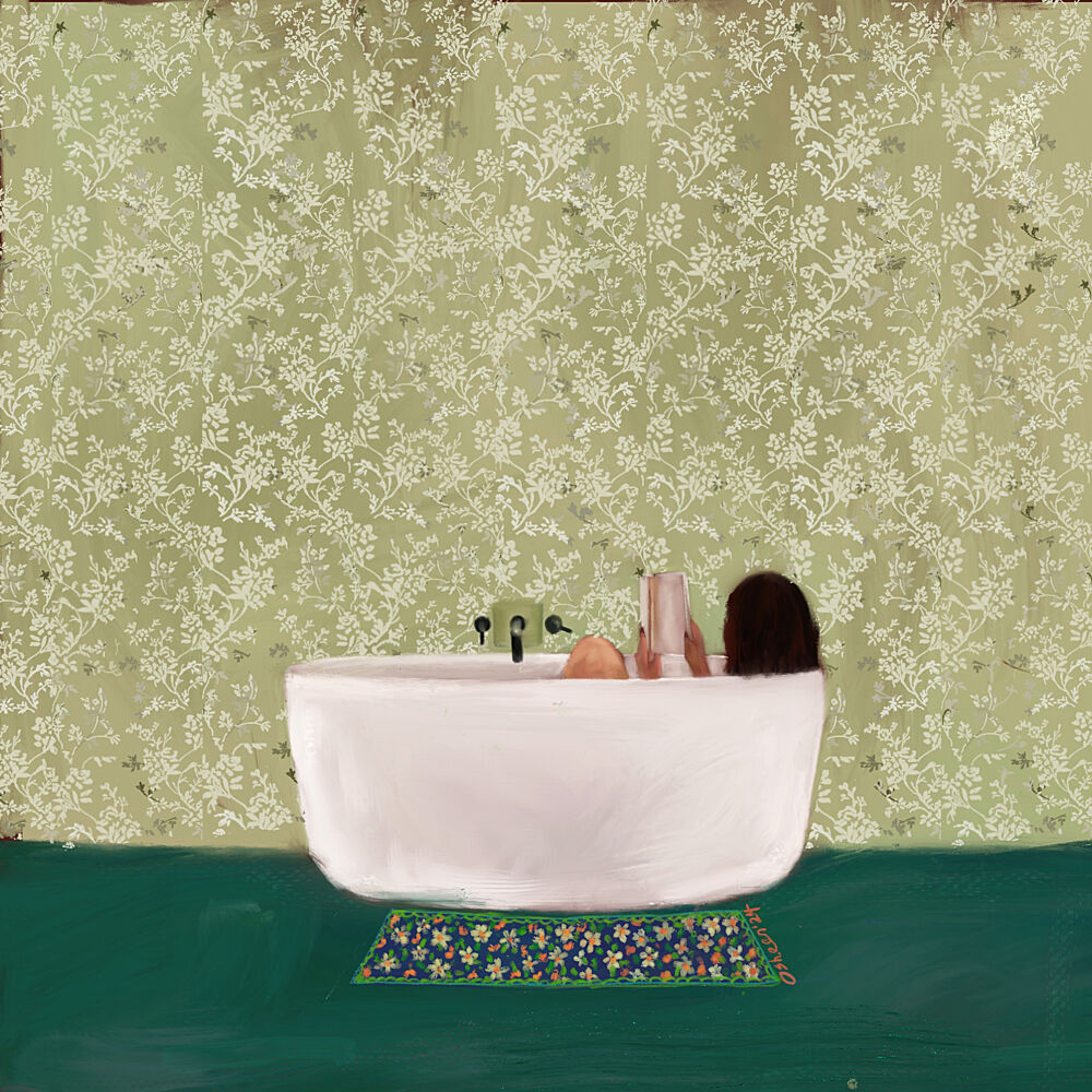 A Peaceful Soak art print by Osheensgallery for $57.95 CAD