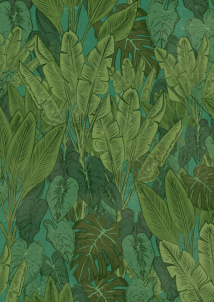 Lush Tropical Leaves art print by Nicholas for $57.95 CAD