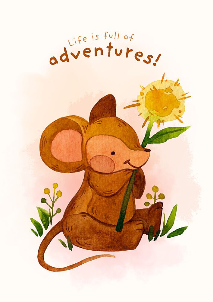 Whimsical Mouse Adventure art print by Saskia Michele for $57.95 CAD