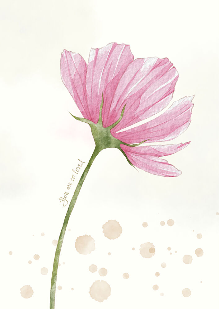 You Are so Loved Cosmos art print by Saskia Michele for $57.95 CAD