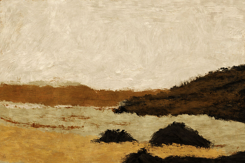 Earthy Abstract Landscape art print by Dan Hobday for $57.95 CAD