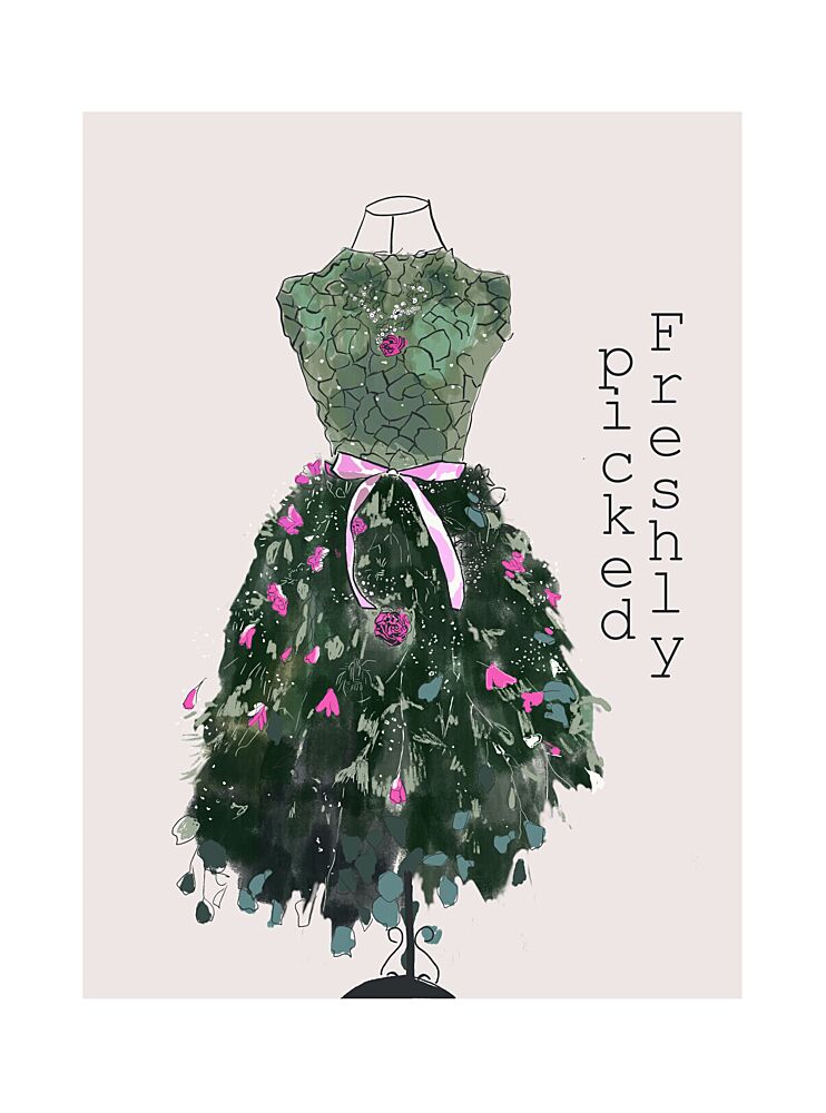 Freshly Picked Dress art print by Beate Tubach for $57.95 CAD