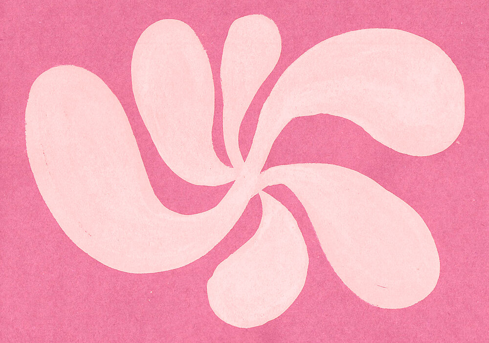 Soft Pink Organic Flow art print by Santhosh Ch for $57.95 CAD