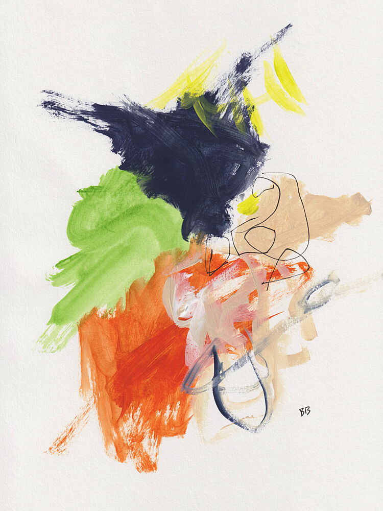 Vibrant Abstract Gestures art print by Bronwyn Baker for $57.95 CAD