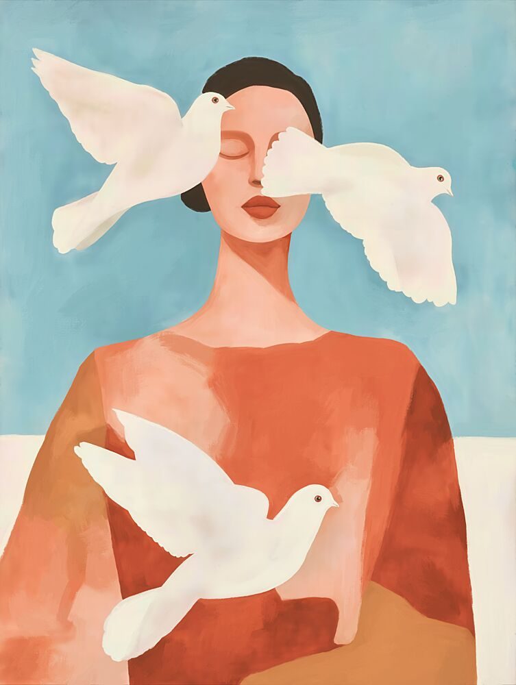 She Will Be Free art print by Dotz and Cats for $57.95 CAD