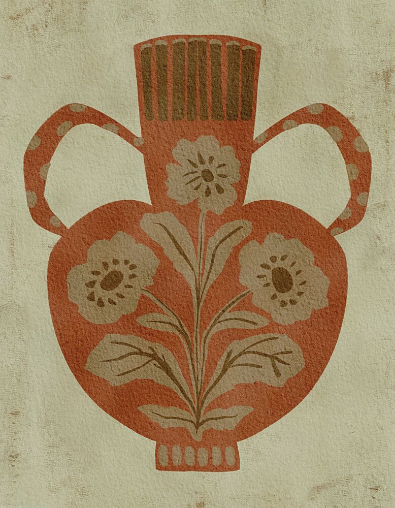 Rustic Floral Vase art print by Nikita Jariwala for $57.95 CAD