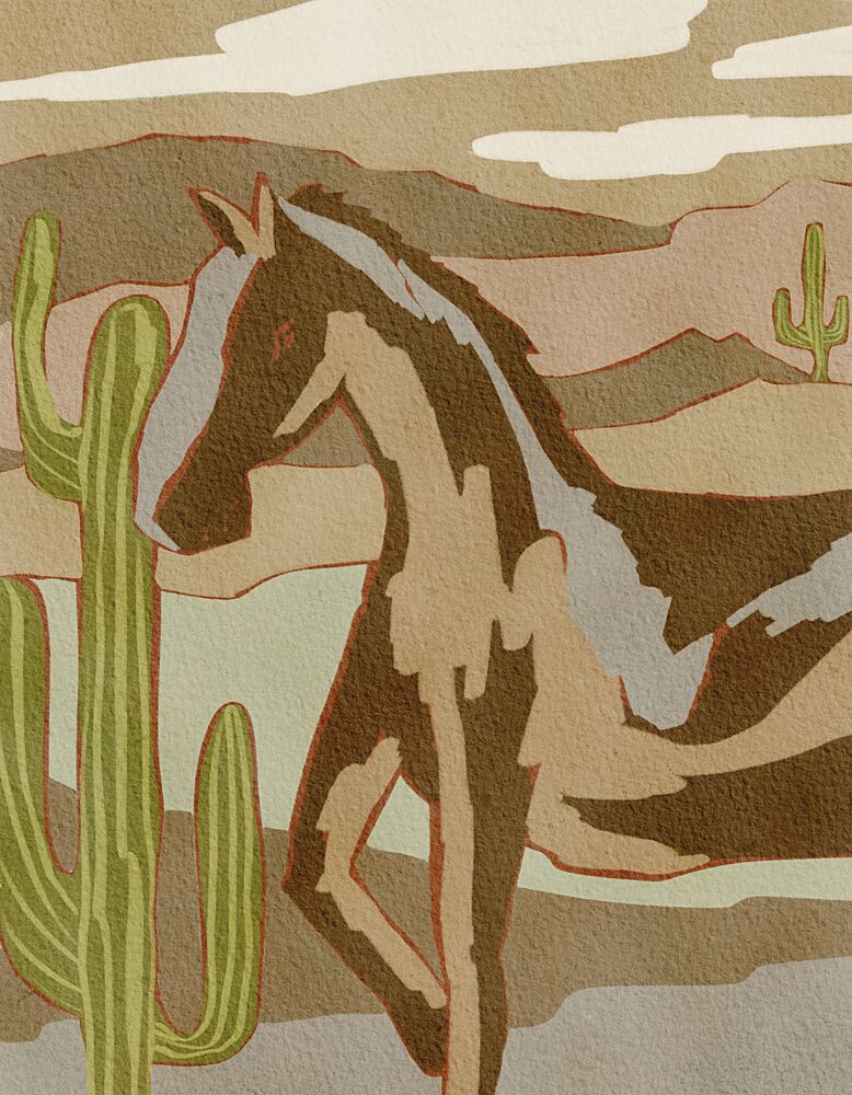 Wild Desert Horse art print by Nikita Jariwala for $57.95 CAD