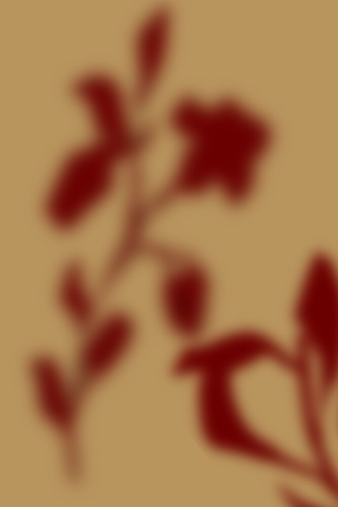 Red Floral Silhouette art print by The Miuus Studio for $57.95 CAD