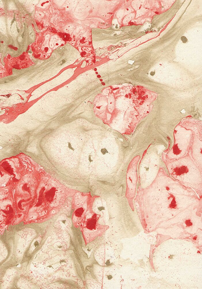 Red Beige Marbling art print by Santhosh Ch for $57.95 CAD