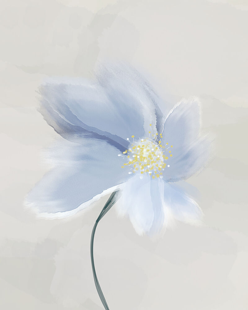 Soft Blue Bloom art print by Sannel Larson for $57.95 CAD