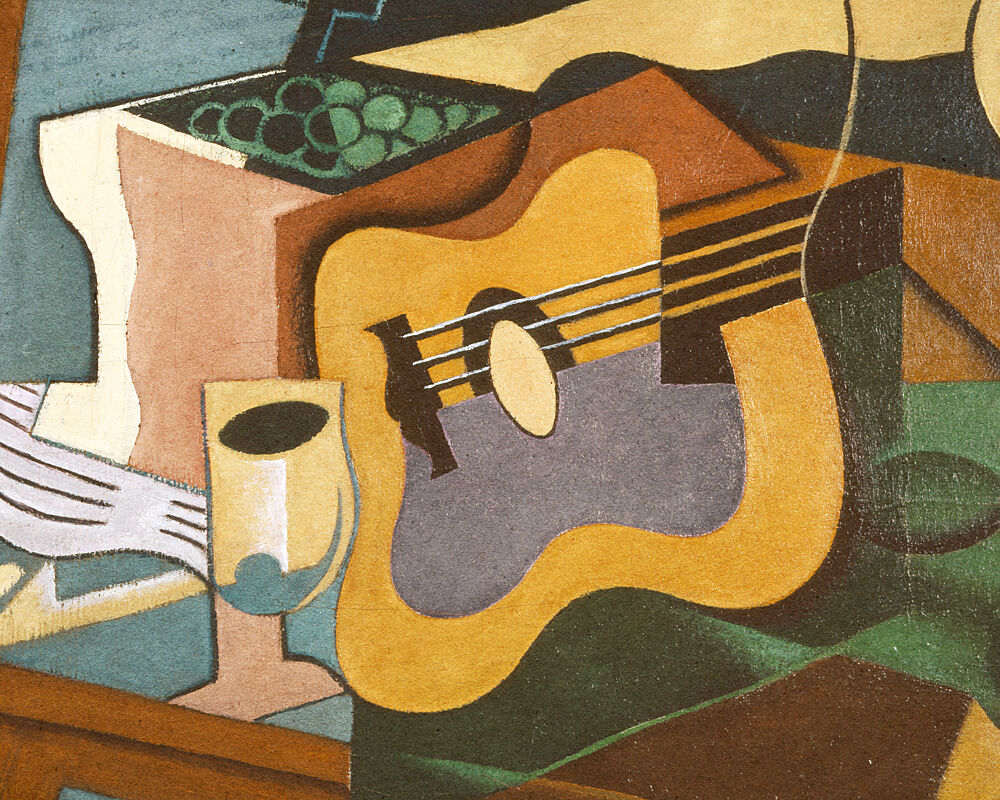 Juan Griss Still Life with Guitar 1920 art print by Juan Gris for $57.95 CAD
